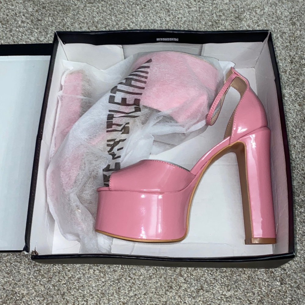 Pink platform heels womens size 9